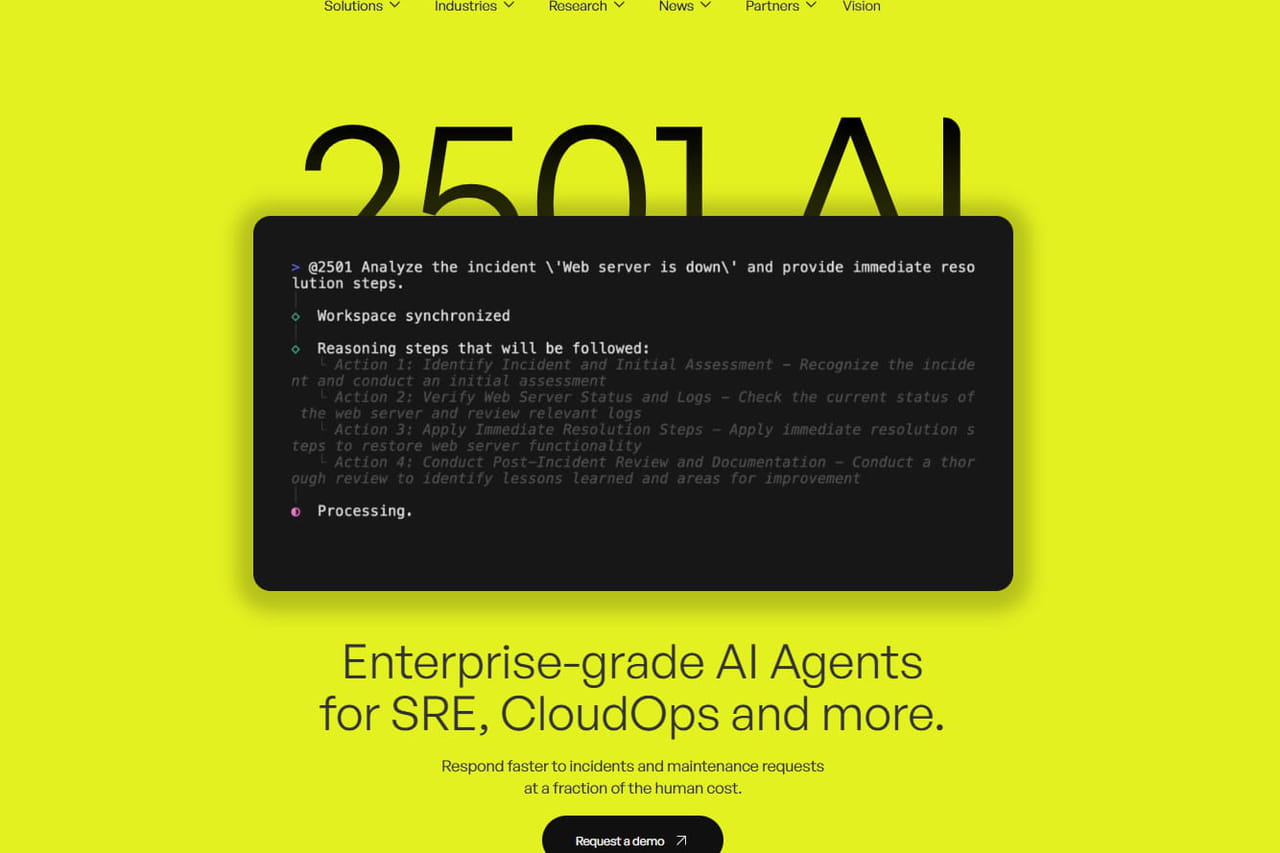 2501.AI lève deux millions d'euros pour automatiser la gestion des incidents IA avec des agents