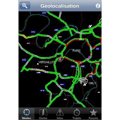les axes routiers dans votre poche