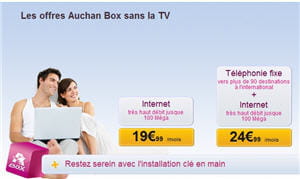 les forfaits auchan box