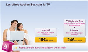 les forfaits auchan box 