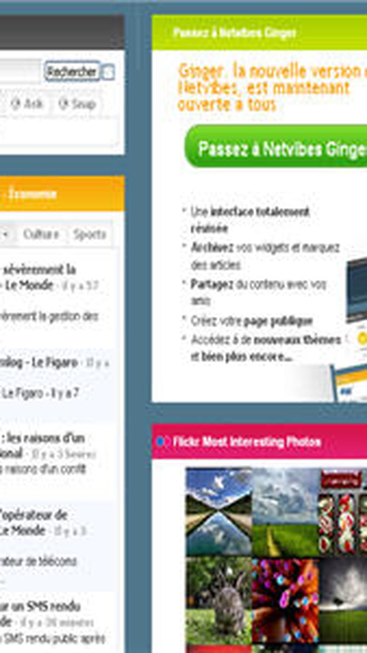 Netvibes Le Bureau Virtuel Qui Fait La Part Belle Au Rss