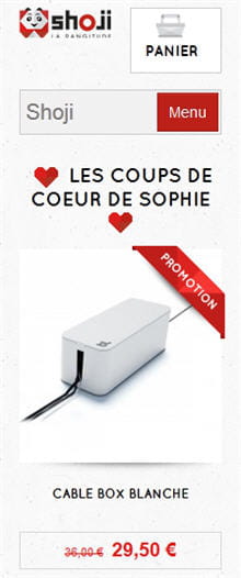 le site shoji est en responsive web design