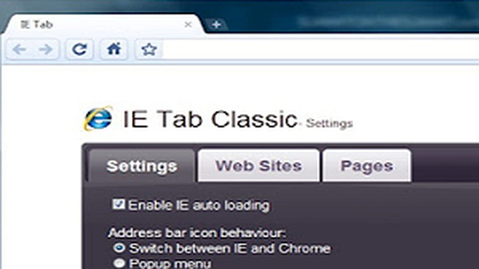 IE Tab