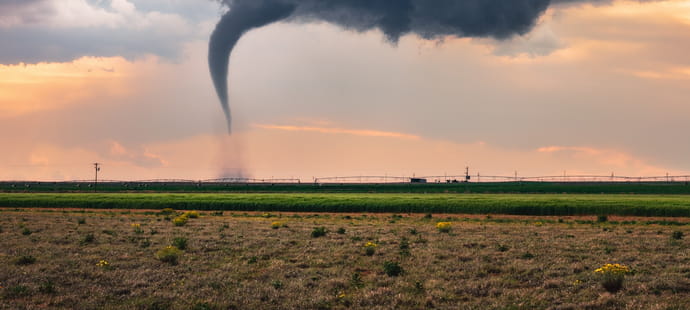 7&nbsp;d&eacute;partements risquent d'avoir des tornades &agrave; cause des conditions m&eacute;t&eacute;o