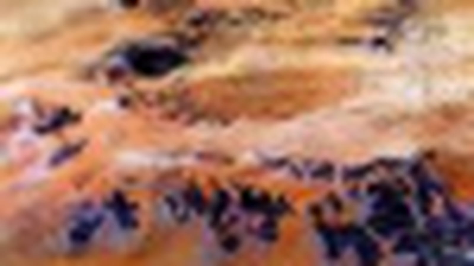 Satellite.. et artiste : désert façon aquarelle