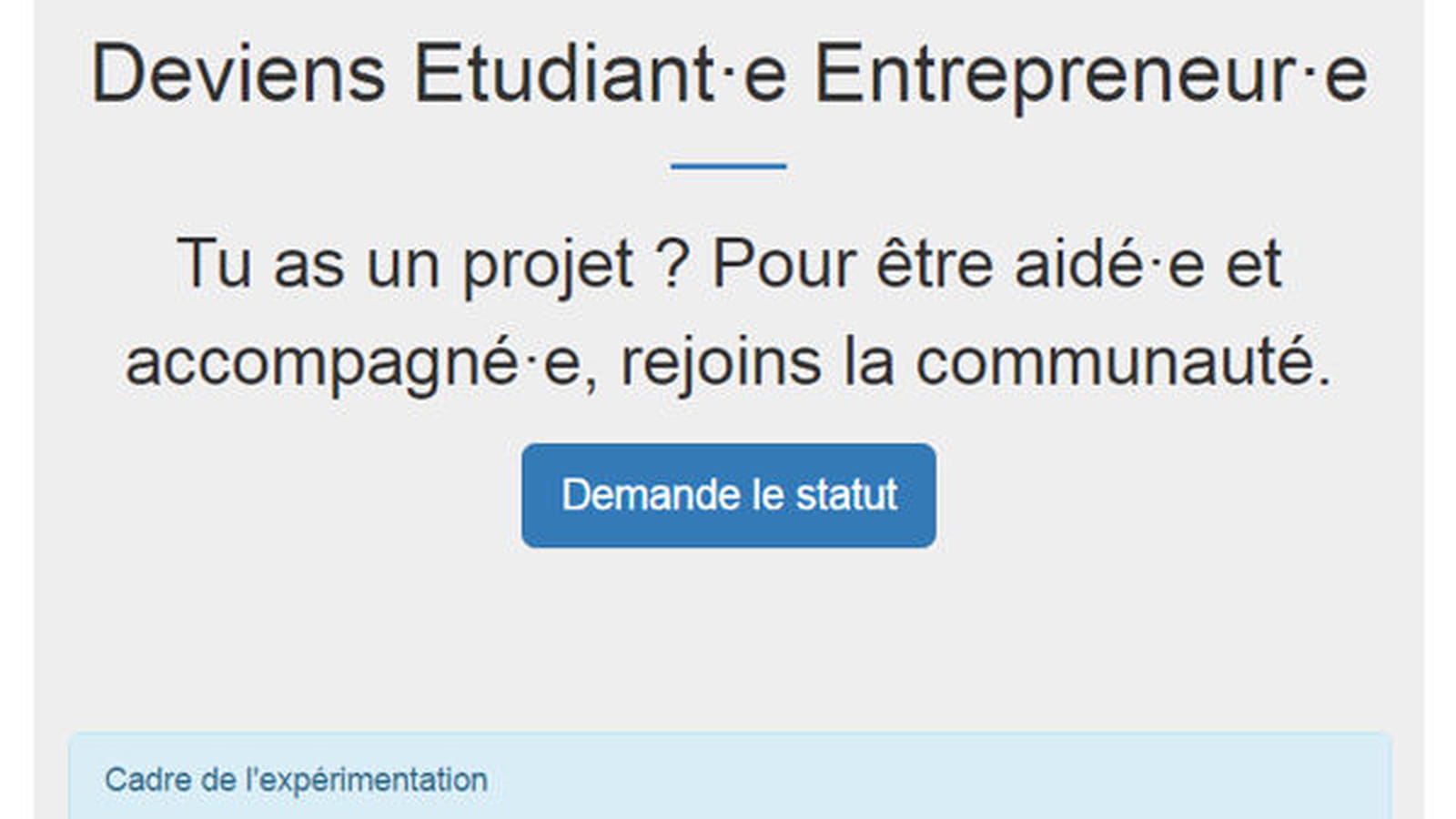 Etudiant-entrepreneur