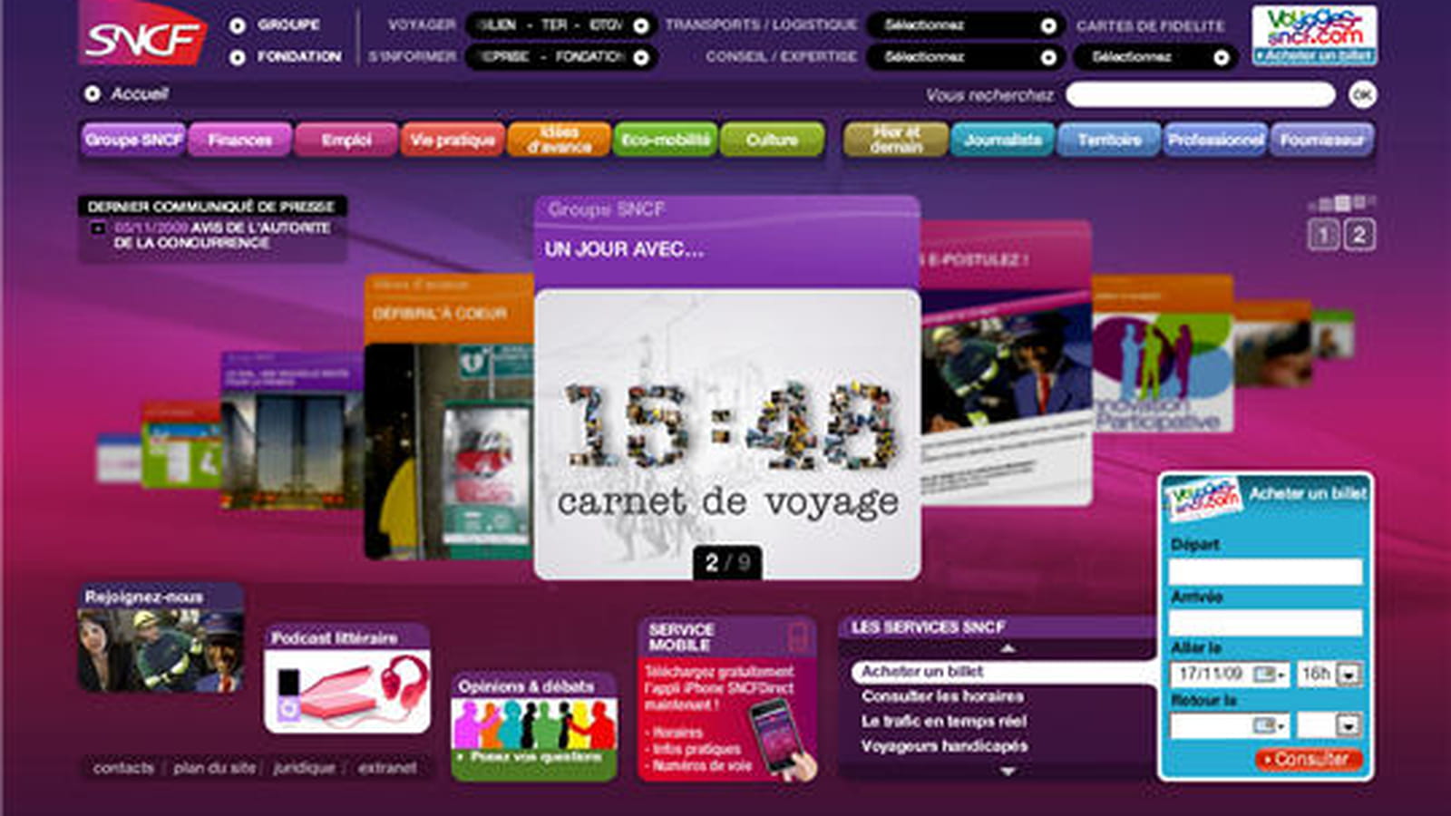 SNCF en 2009