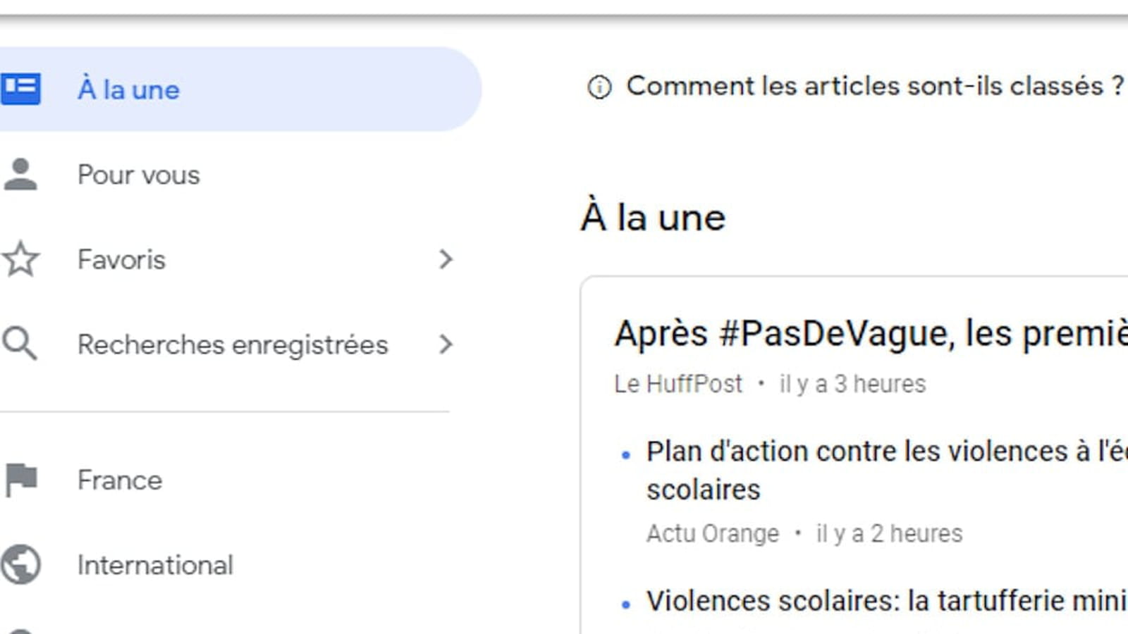 Veille d'actualité
