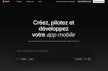 On a cr&eacute;&eacute; une application mobile en 10&nbsp;minutes avec MWM AI