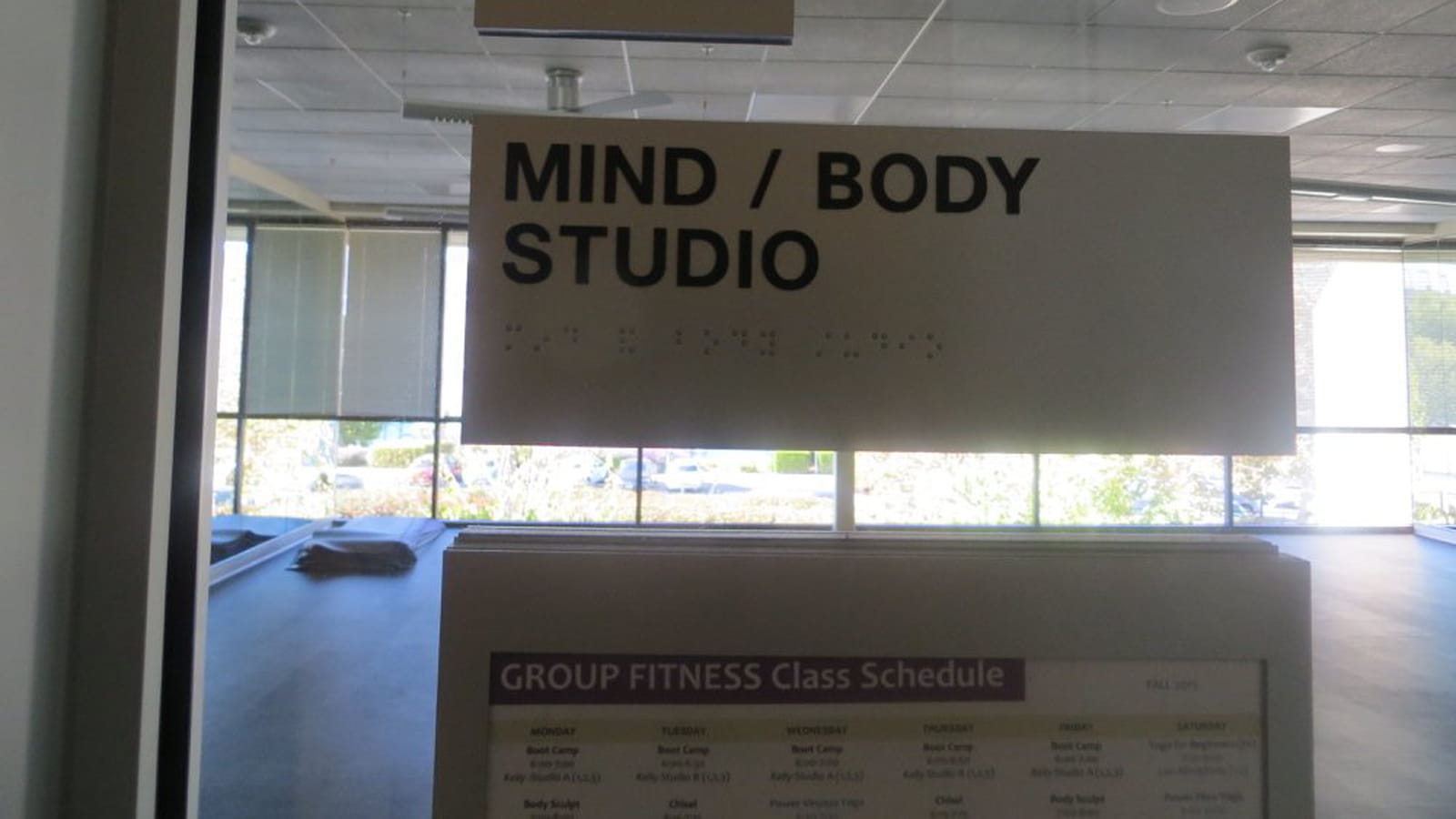 Une salle de yoga