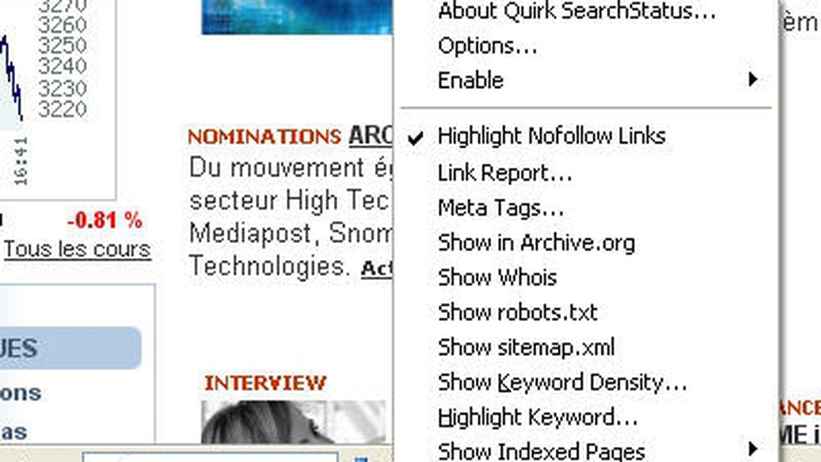 SearchStatus