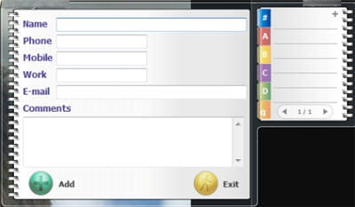 une interface simple pour ajouter tous ses contacts