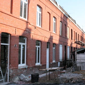 un chantier de l'anah, dans le nord.