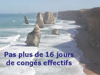 les australiens profiteront peu du site touristique des douze apôtres, près de