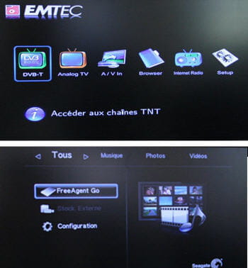 deux interfaces très simples et pratiques, où la différence des fonctionnalités