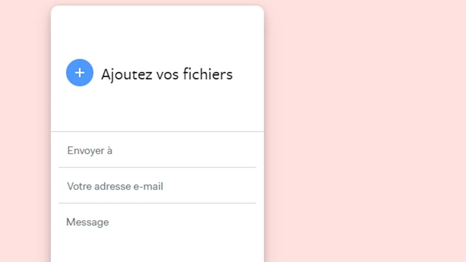 Envoyer un fichier lourd