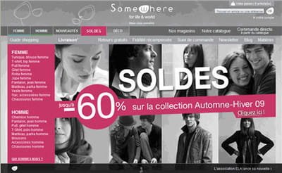 page d'accueil du site somewhere.fr 