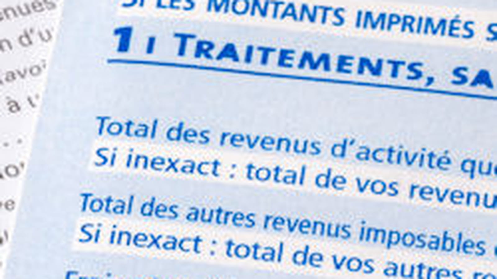 Déclaration d'impôt
