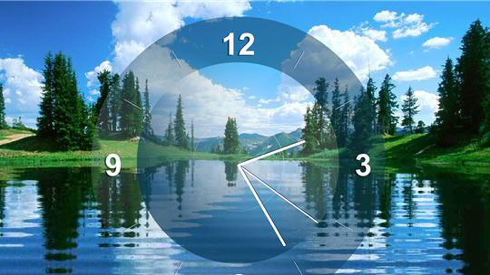 Ambiance relaxante et horloge