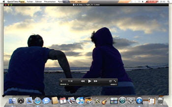 la nouvelle version de quicktime, une des principales nouveautés de mac os x