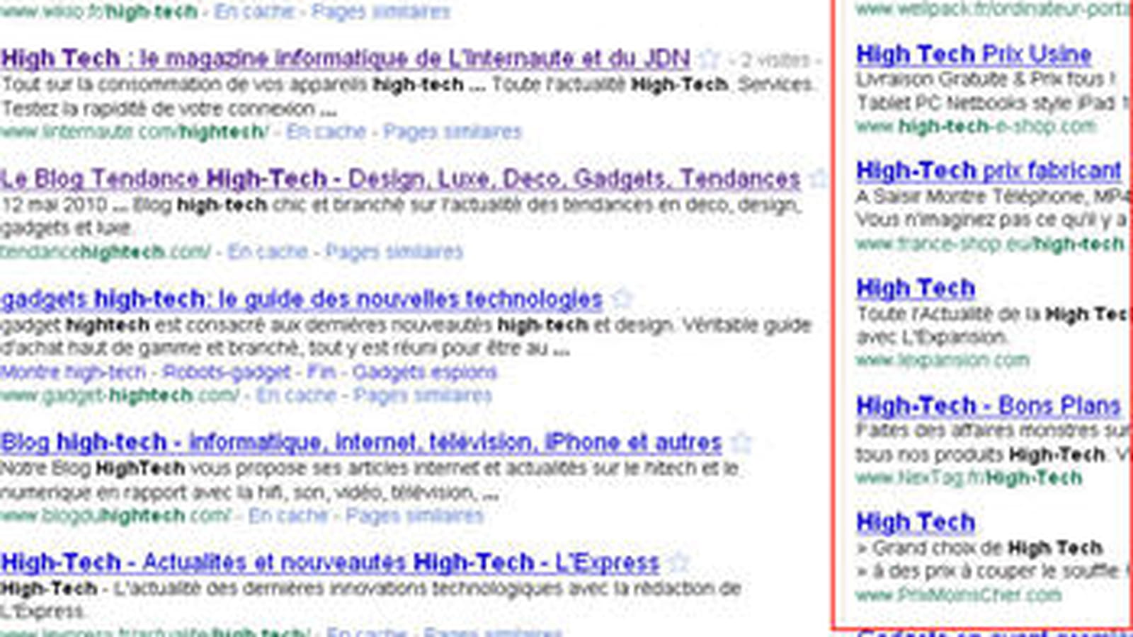 Google et les recherches