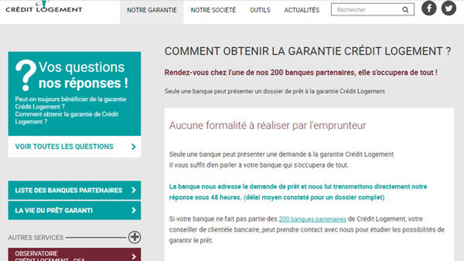 Frais de garantie