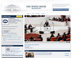 capture d'écran de la chaîne officielle de la maison blanche sur youtube
