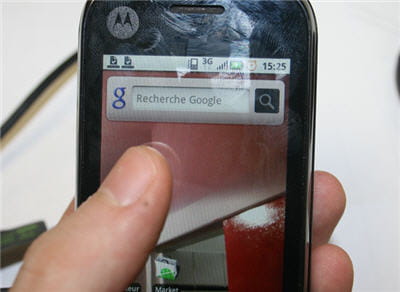 une interface android avec 5 écrans d'accueil paramérables