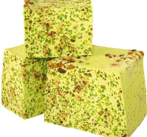 le savon loukoum de lush est vendu à la coupe, pour 5,25 euros les 100 grammes.