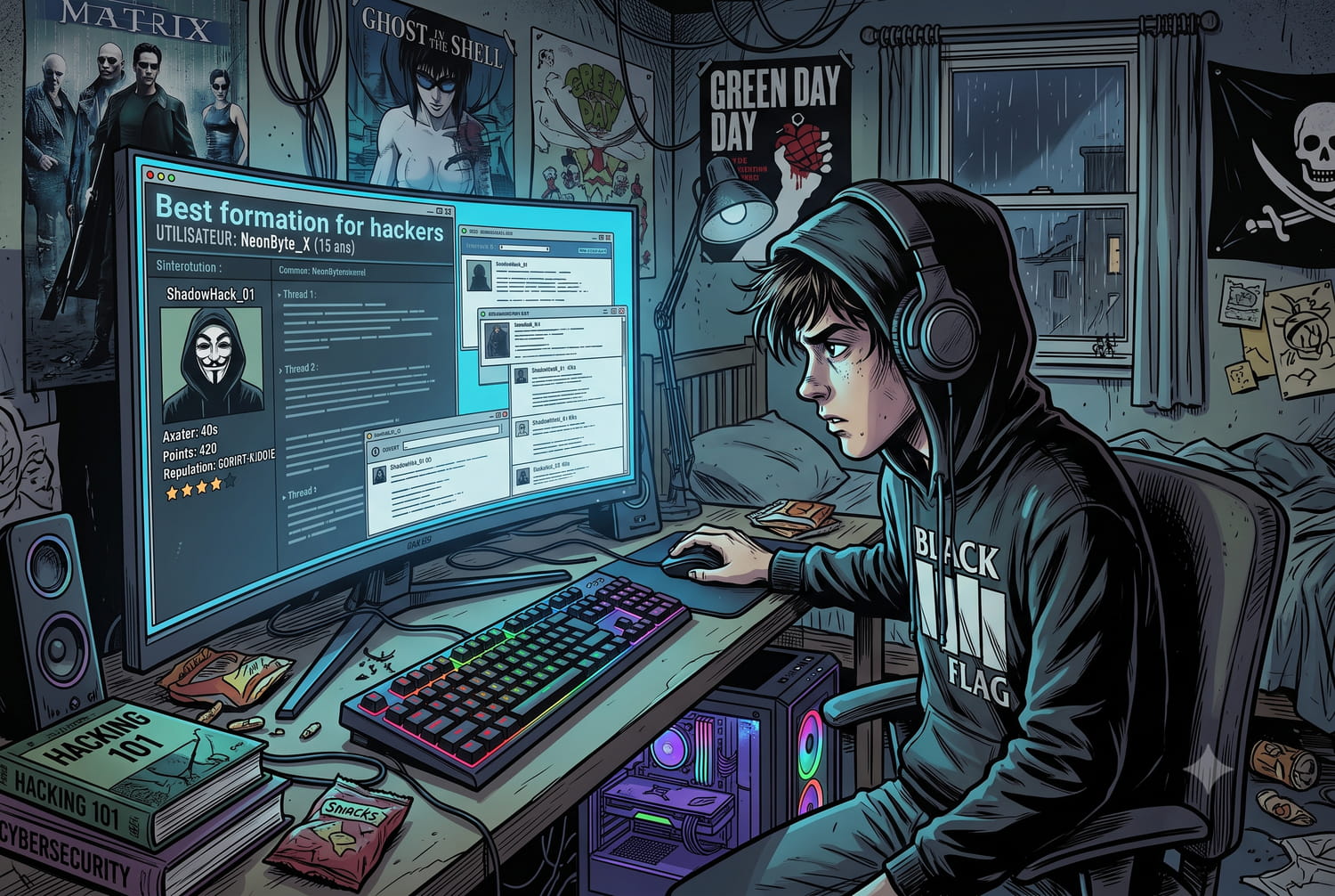 Immersion dans l'école du (cyber)crime : comment les aînés forment les plus jeunes au hacking dans le darknet