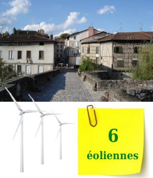 la région limousin compte 6éoliennes.