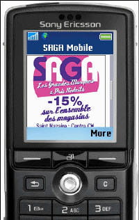 des coupons de réductions disponibles directement sur l'écran de son mobile.