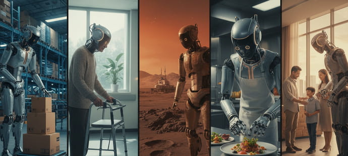 5&nbsp;robots humano&iuml;des&nbsp;&agrave; suivre