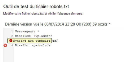 outil pour tester les fichiers robots txt