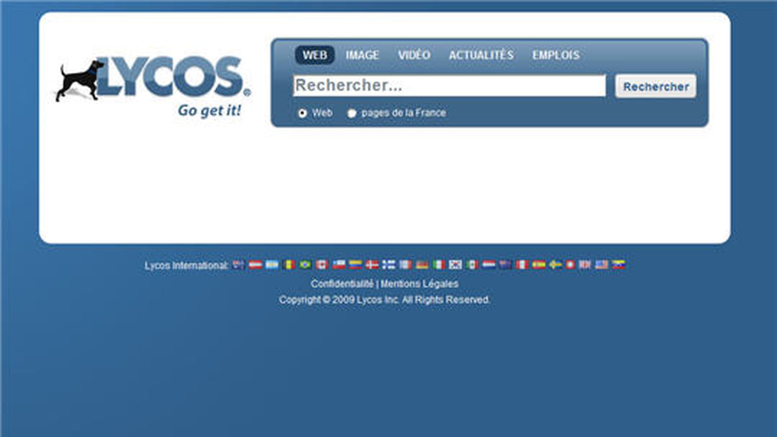 Lycos en 2009
