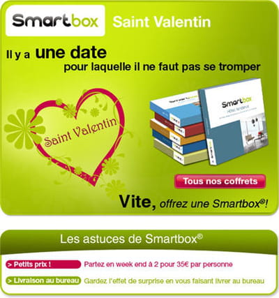 la campagne saint-valentin de smartbox