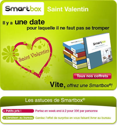 la campagne saint-valentin de smartbox 