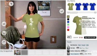 l'internaute change de t-shirt sur zugara.com