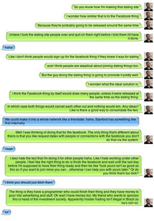 la conversation de mark zuckerberg. 