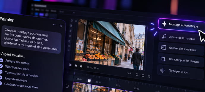 Palmier Pro&nbsp;: peut-on vraiment confier un montage vid&eacute;o complet &agrave; un agent IA&nbsp;?