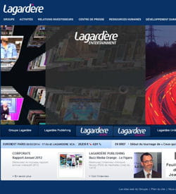 capture d'écran groupe lagardère