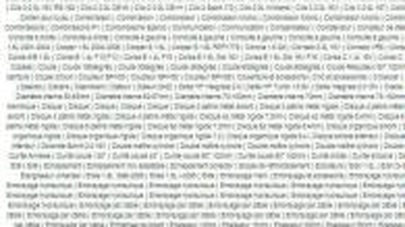 Liens en footer