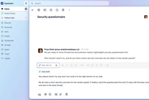 Upstream l&egrave;ve 3&nbsp;millions de dollars pour son IA qui se connecte &agrave; Gmail