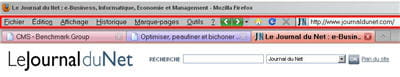 un espace de navigation le plus large possible : tout tient sur une ligne