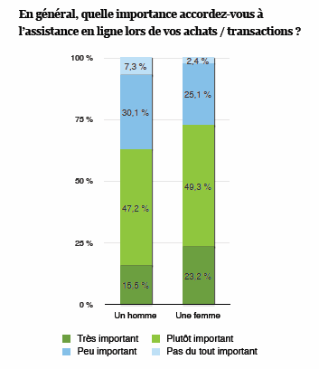 les e-acheteurs face à l'assistance en ligne 