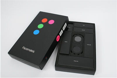 le packaging très chic et réussi du pacemaker