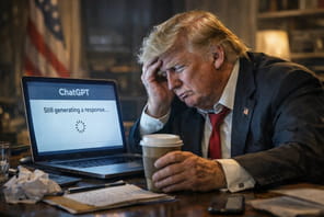 Donald Trump &agrave; court d'id&eacute;e : "M&ecirc;me ChatGPT est incapable de me dire comment rouvrir le d&eacute;troit d'Ormuz"