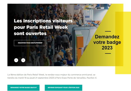 La Paris Retail Week aura lieu du 19&nbsp;au 21&nbsp;septembre &agrave; Paris