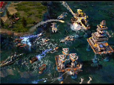 combats sur la mer