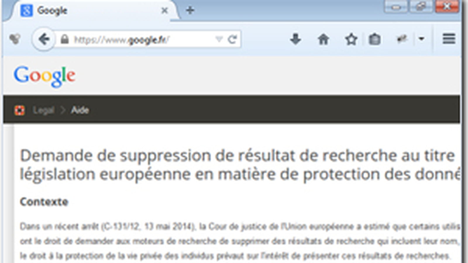 Informations négatives